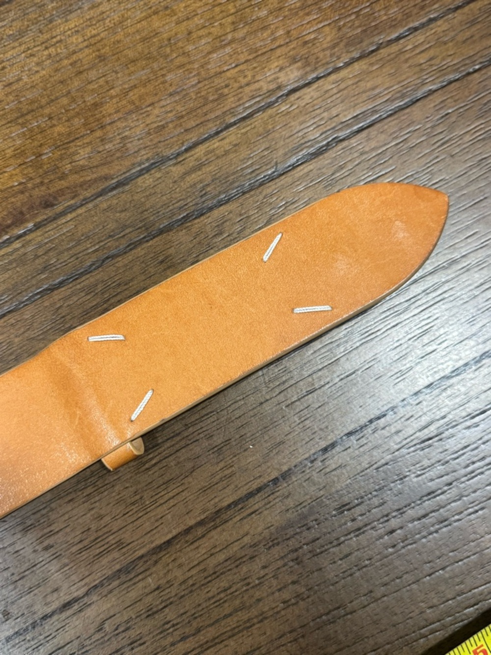 leather maison margiela belt tan S/ XS 36”